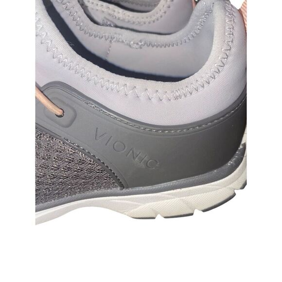 Vionic Womens Gray London Sneakers Size 6 - Picture 8 of 9